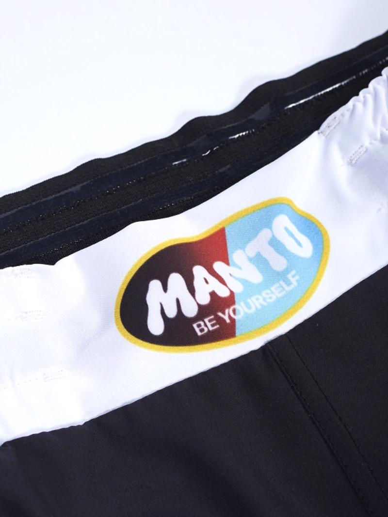 MANTO hybrid fightshorts BE YOURSELF-black